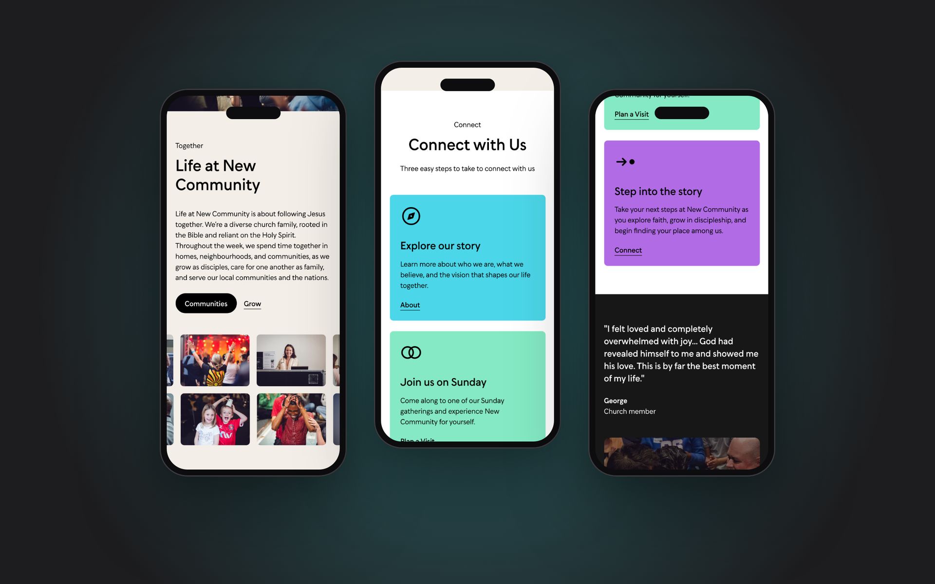 New Community Church: phones