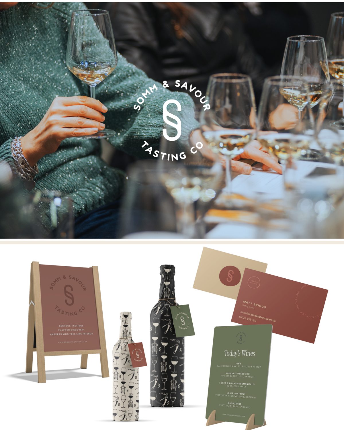 Somm and Savour brand identity
