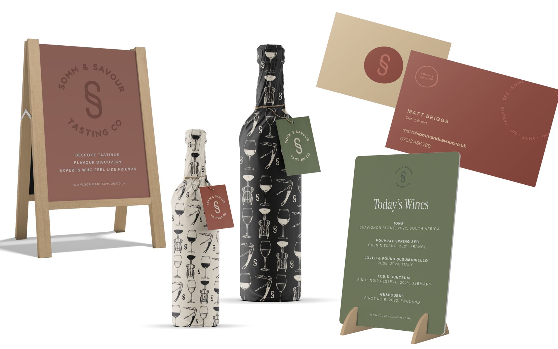 Somm & Savour: stationery